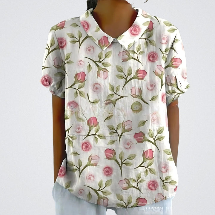 FABIANA|BLUSA FLOREALE ELEGANTE