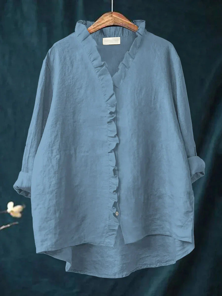 ARIANNA™|CAMICIA CON VOLANT