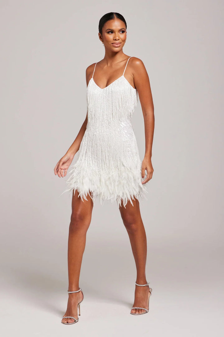 MIRELLA|MINI ABITO CON PIUME