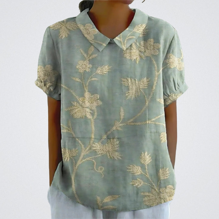 FABIANA|BLUSA FLOREALE ELEGANTE