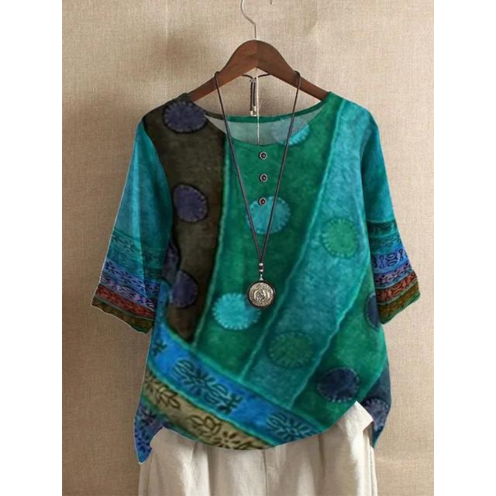 FLORIANA|TOP BOHO COLORATO