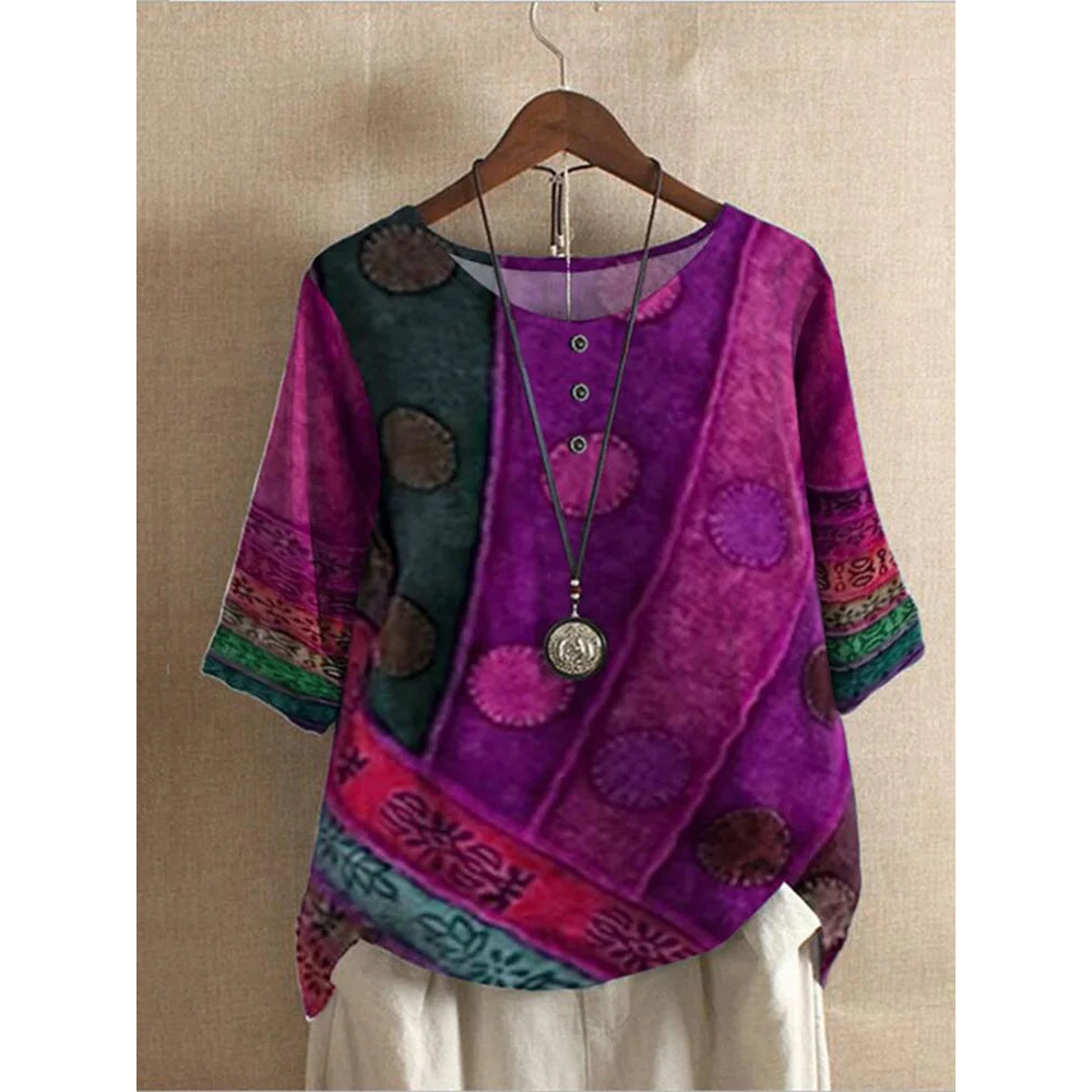 FLORIANA|TOP BOHO COLORATO